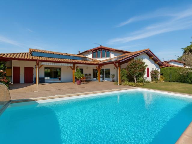 Maison familiale avec piscine et sous sol JATXOU