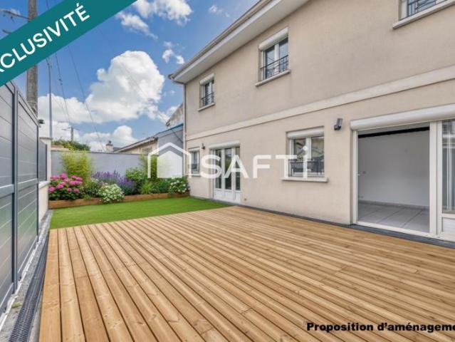 Maison familiale avec terrasse à 9min du métro
