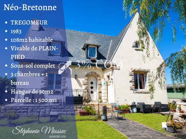 Maison familiale avec vie de plain pied, sous sol complet et