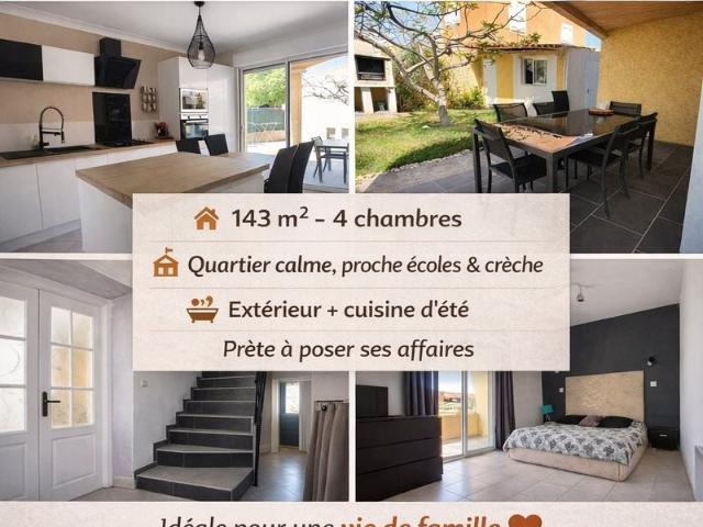 Maison familiale 143 m² – 4 chambres 143m² Saint Gilles