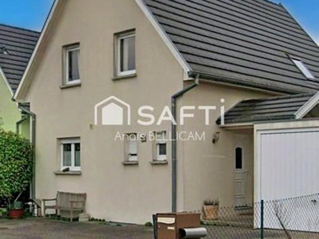 Maison familiale 106 m² avec sous sol complet et garage indépendant à Fessenheim