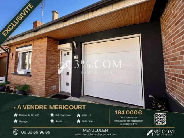 Maison familiale 127 m2 Méricourt Menu julien 3%.com
