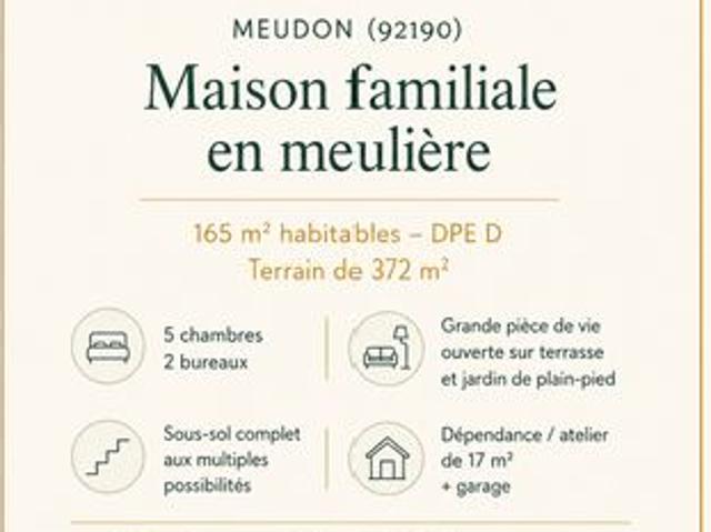 Maison familiale 7 pièces 165 m²