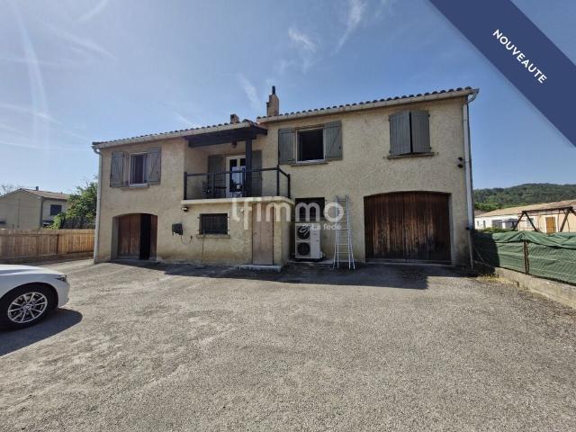 Maison familiale 98m² avec piscine et grands garages – Montazels
