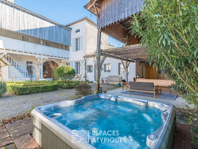 Maison historique du 19ème siècle avec patio et gîte