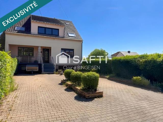 Maison individelle 157m² + chalet 71m² situés au calme au Val de Guéblange