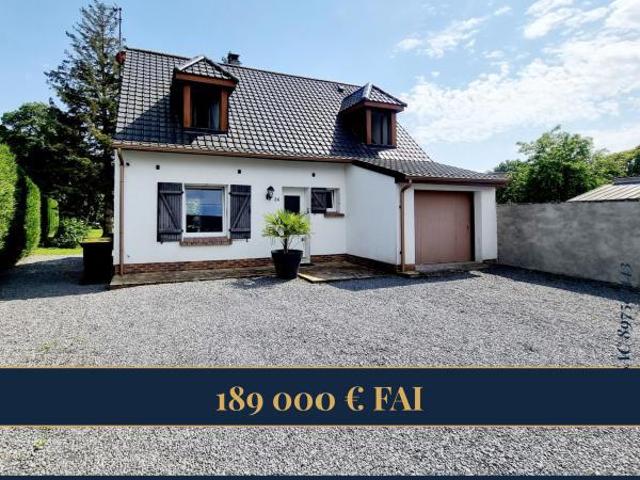 Maison individuelle avec grand jardin arboré à LUMBRES 62380
