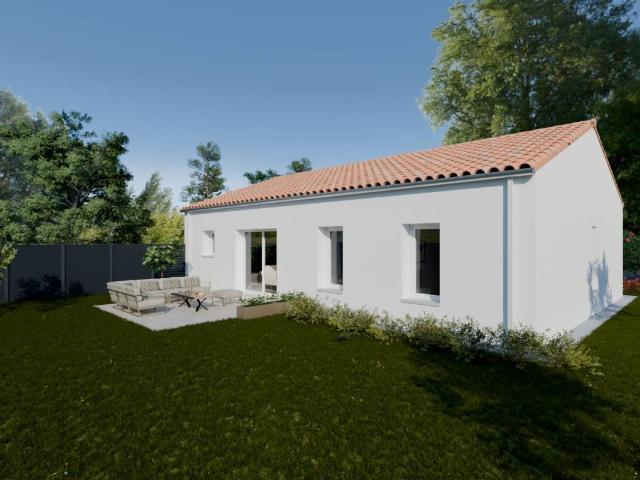 Maison Optitude 3 Chs PMR de 84 m² sur terrain de 330 m² au Fenouiller 85800