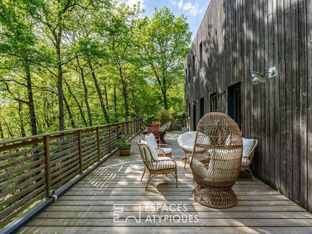 Maison ossature bois avec terrasse et jardin dans un ecrin d. 245m² Chemillé sur Indrois