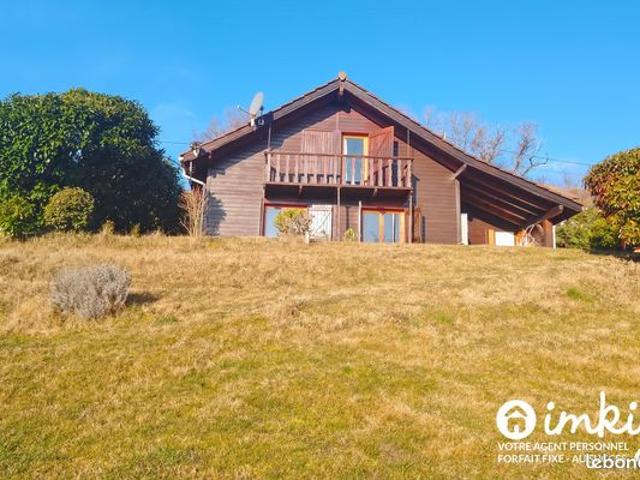 Maison ossature bois style chalet, vue imprenable