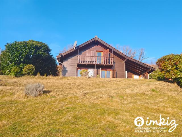 Maison ossature bois style chalet, vue imprenable