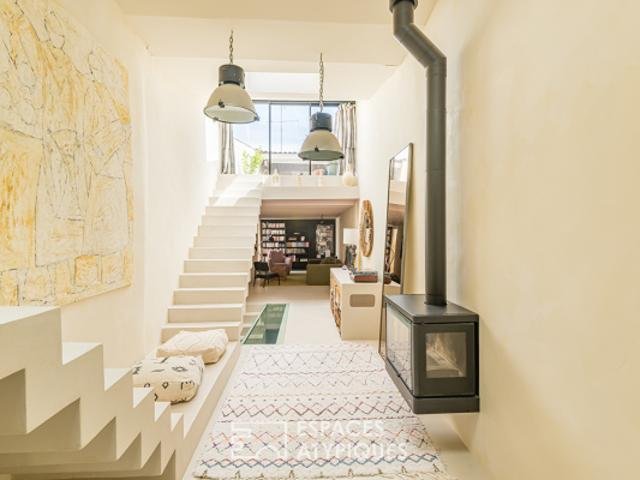 Maison loft minimaliste avec rooftop