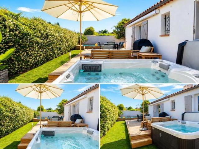 Maison lumineuse avec terrasse spa et piscine au calme absolu