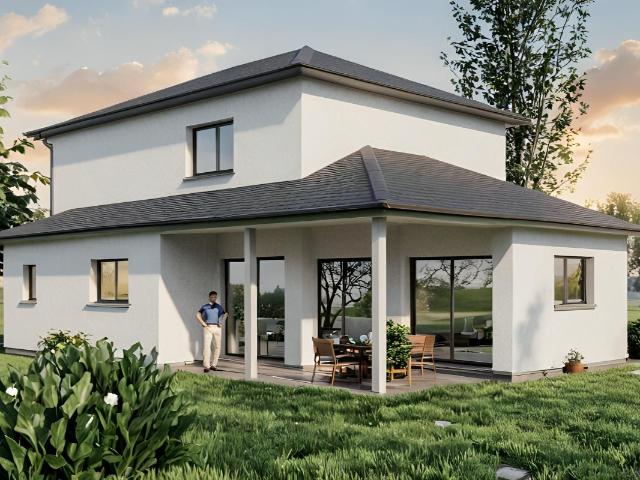 Maison moderne 4 chambres à Hagenthal le Bas – proche Bâle, Hégenheim et Hésingue