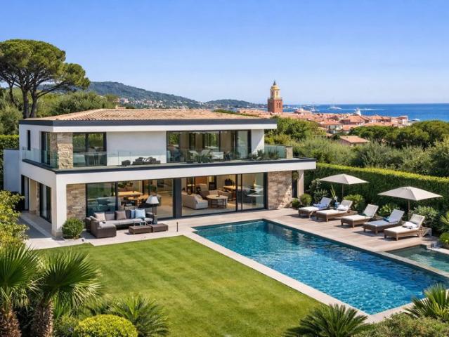 Maison moderne à Gassin avec équipements haut de gamme