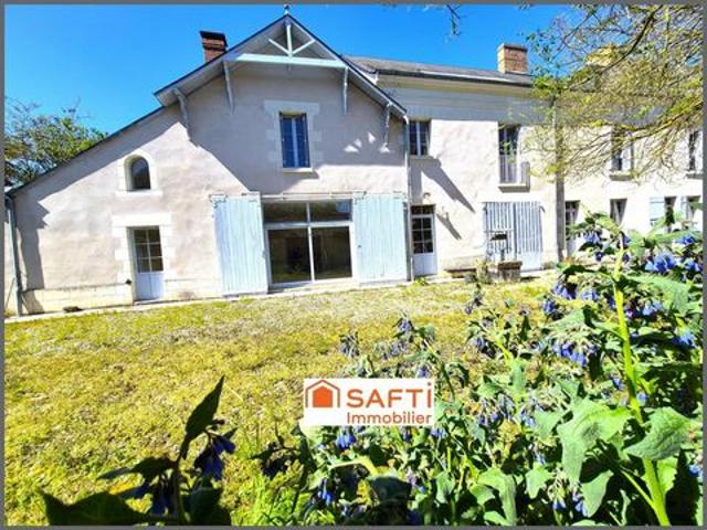 MAISON MAITRE 200m², 5ch, rivière Creuse, jardin