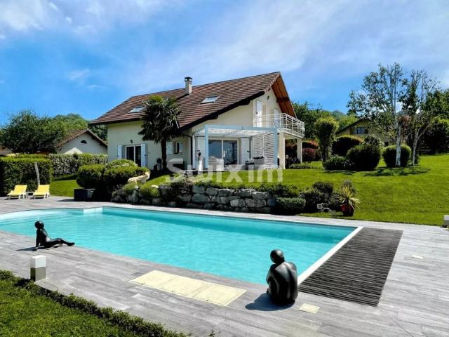 Maison meublée haut de gamme avec piscine – Axe Annecy / Genève – Idéale cadre en mobilité