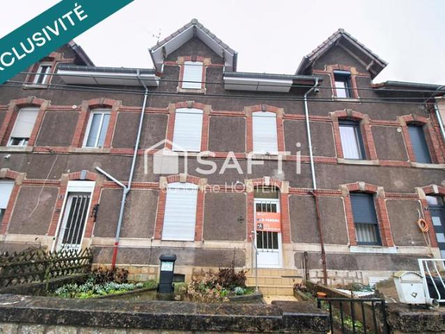 Maison mitoyenne de 100m2 avec terrasse, jardin et garage