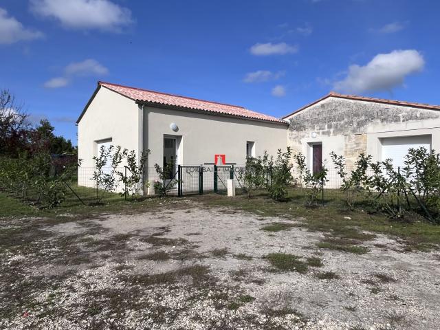 Maison mitoyenne 1 côté à louer, 3 pièces Villegouge 33141