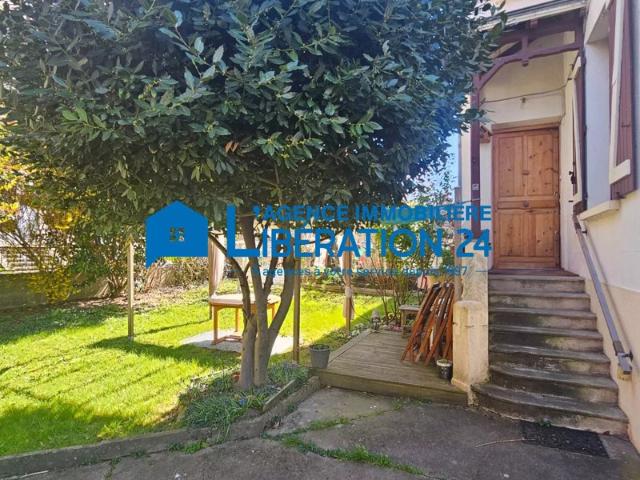 Maison mitoyenne 92m² avec jardin et sous sol