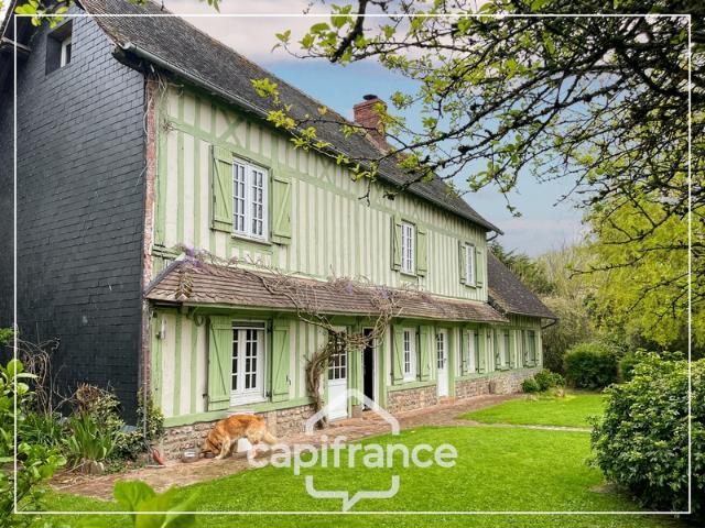 MAISON NORMANDE AU COEUR DE LA VERDURE 5 CHAMBRES INDEPENDANTES GRANDS VOLUMES