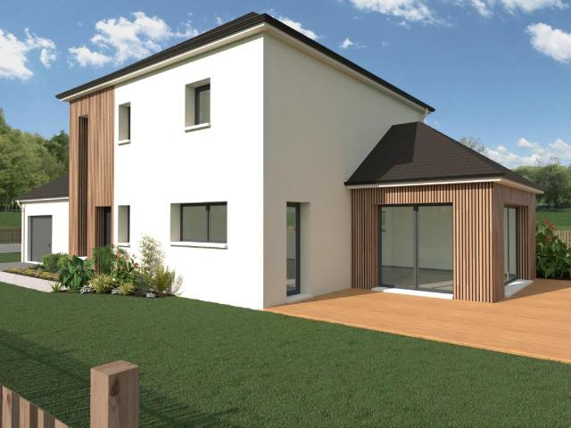 Maison neuve 115m² 4 chambres avec garage + Terrain à Tourville sur Arques