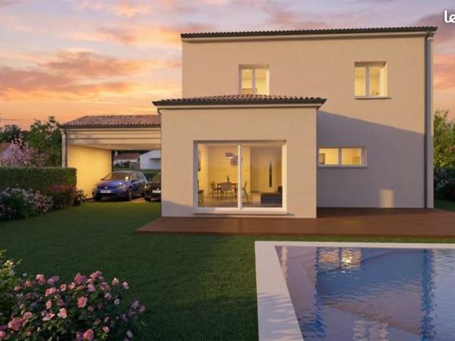 Maison neuve 118 m² avec 4 chambres et garage sur terrain viabilisé de 600 m² à Cheval Blanc 84460