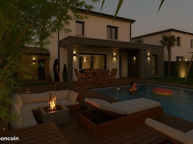 Maison neuve 110 m² avec suite parentale et garage 17 m² sur terrain viabilisé de 488 m² à Saint Chamassy dans lotissement calme proche écoles et