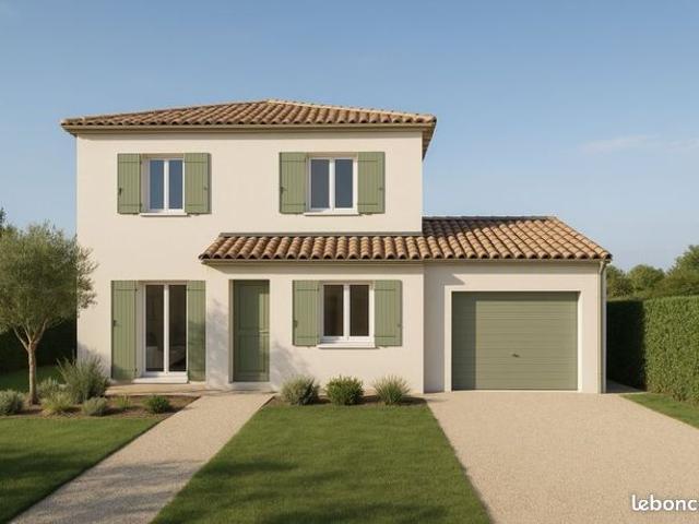 Maison neuve 110 m² avec suite parentale et terrain clôturé de 671 m² au cœur de Maillane
