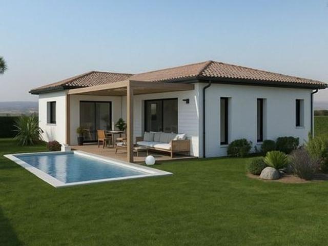 Maison neuve 111 m² avec garage sur terrain 650 m² à Paradou, 3 chambres, cadre exceptionnel Alpilles