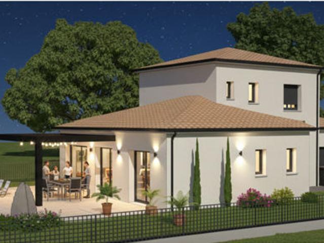 Maison neuve 130 m2 habitable sur terrain 890 m2 avec vue à 180 ° sur le lauragais