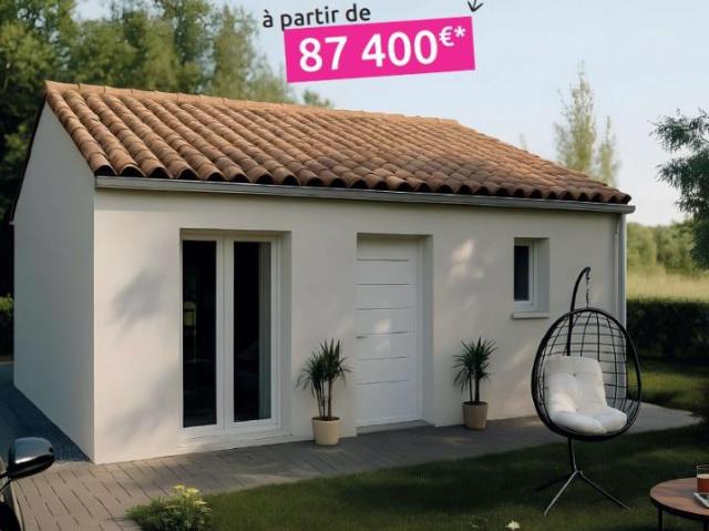 Maison neuve 44 m² + terrain 268 m² – 1 chambre – Chaumes en Retz