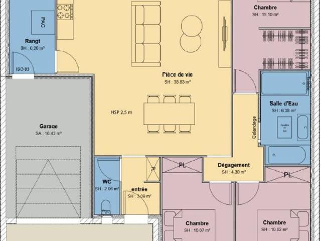 Maison neuve 4 pièces 102 m²