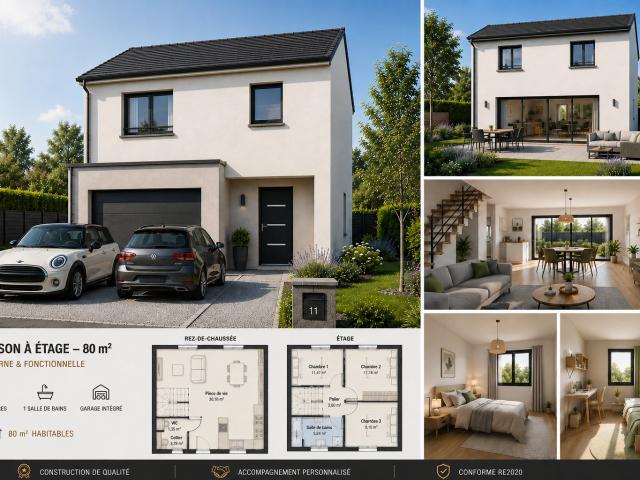 Maison neuve 4 pièces 81 m²