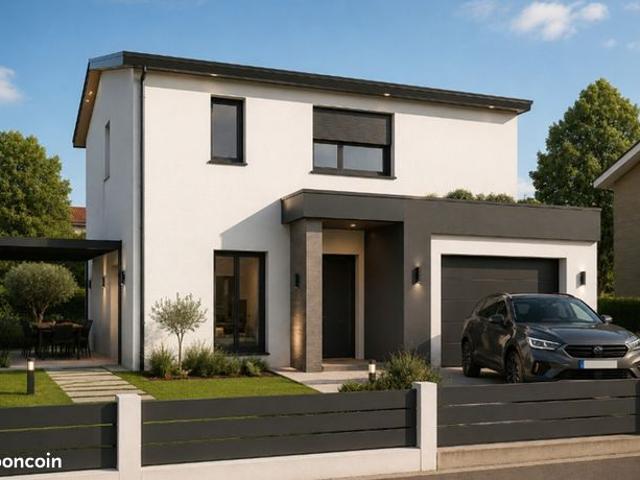 Maison neuve 4 pièces sur un terrain de 350m2 au calme