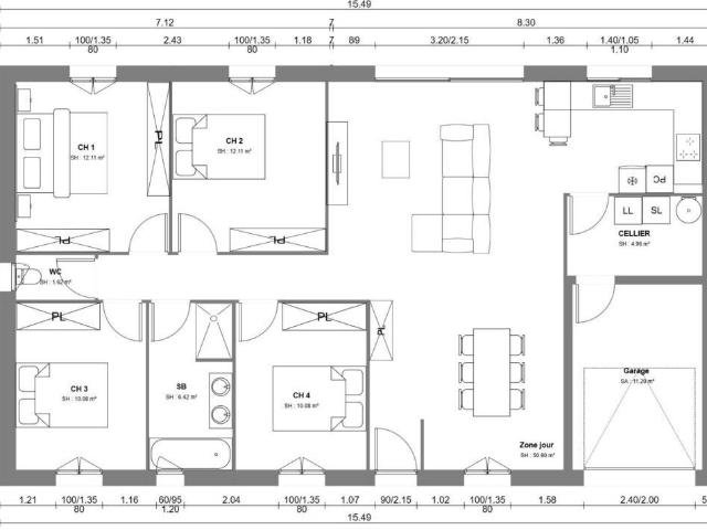 Maison neuve 5 pièces 108 m²
