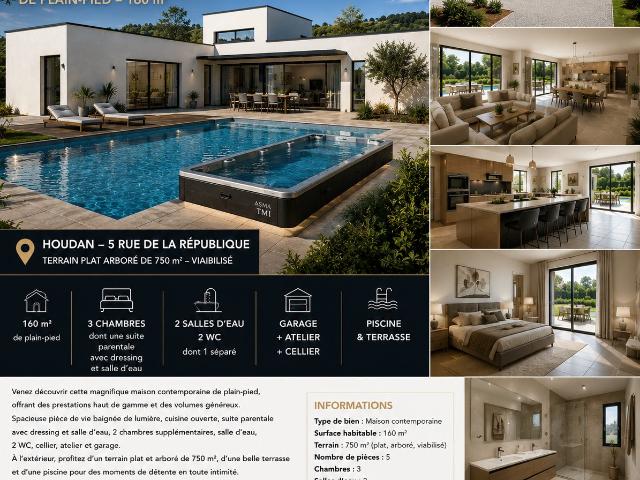 Maison neuve 5 pièces 160 m²