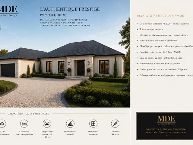Maison neuve 5 pièces 170 m²