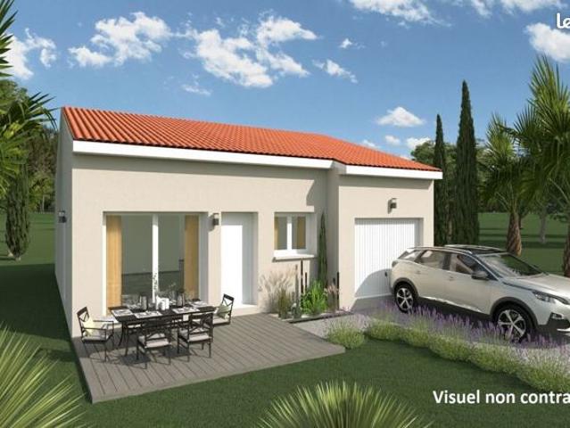 Maison neuve 70 m² à bâtir à Sainte Valière 11120 – Terrain viabilisé 400 m²