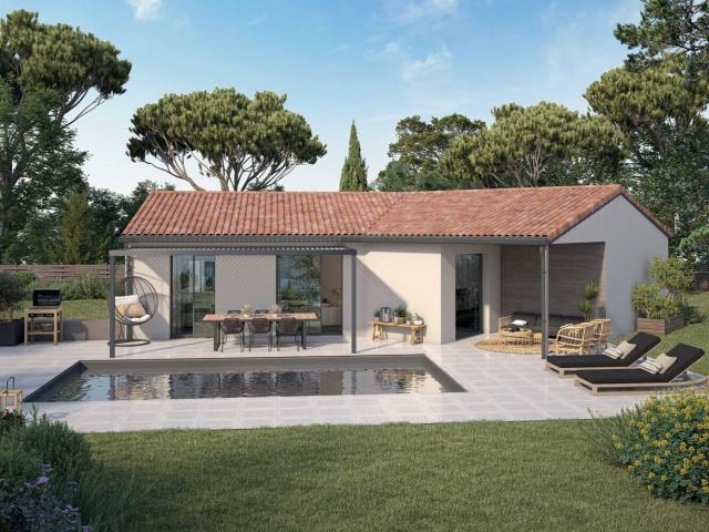 Maison neuve contemporaine à Sémalens 95 m² clés en main avec ga