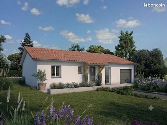 Maison neuve contemporaine de 90 m² habitable plus garage à Mimizan 40200
