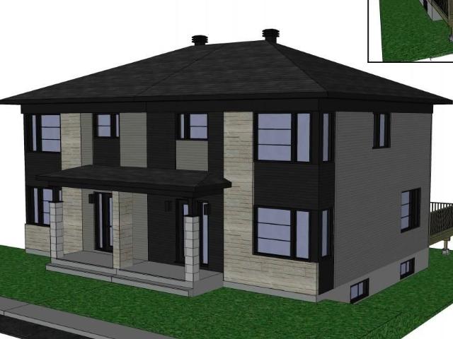 Maison neuve à louer trois chambres, un bureau, salle familiale et salon 2112 pieds carrés avec sous sol