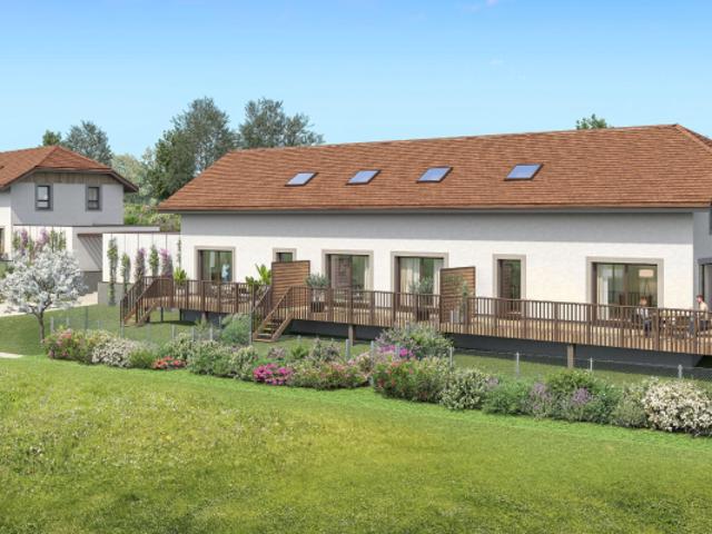 MAISON NEUVE ANNECY / VIEUGY MAISON JUMELEE 5 pièces de 115.83m2 + TERRASSE 21m2 + JARDIN PRIVATIF 37m2 + GARAGE 16,68m + PLACE PRIVATIVE EXTERIEURE
