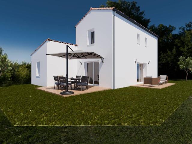 Maison neuve de 85 m² avec garage sur terrain de 263 m² aux Moutiers en Retz 44760