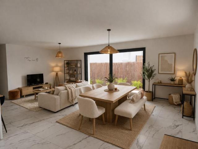 Maison neuve de plain pied 93 m2 3 chambres Garage Pro