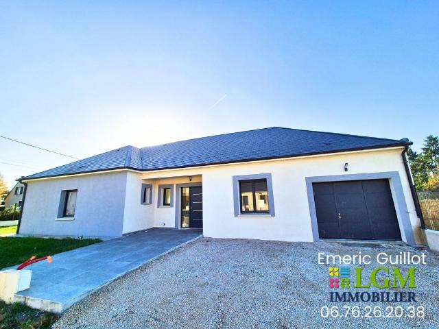Maison neuve de plain pied – 155 m² habitable – 4 chambres – Terrain clos de 574m² – 41000