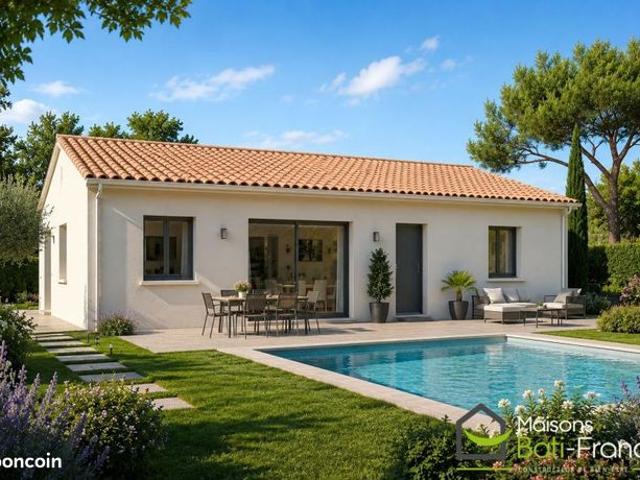 Maison neuve de plain pied de 86 m² avec terrain viabilisé de 376 m² à Fontvieille 13990