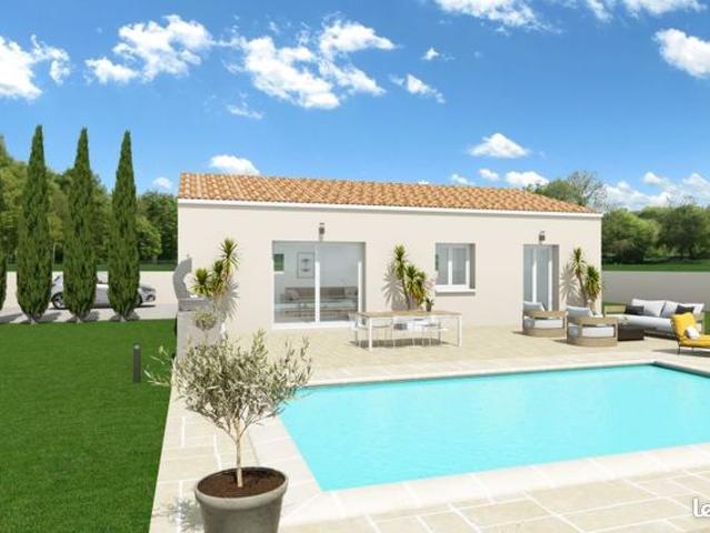 Maison neuve de plain pied de 86 m² à bâtir sur un terrain de 472 m² située à Saint Baldou, 84300 Cavaillon