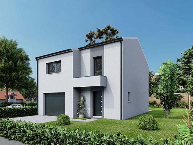 Maison neuve modèle Emma sur terrain de 2,89 ares à VILLERS LA MONTAGNE