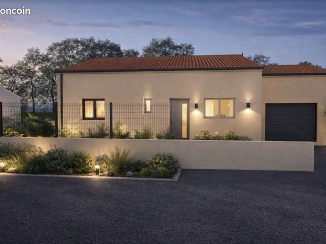 Maison neuve plain pied 85 m² à Sénas Terrain viabilisé 447 m² en lotissement avec garage 16 m² 3 chambres proche écoles et commodités idéale primo